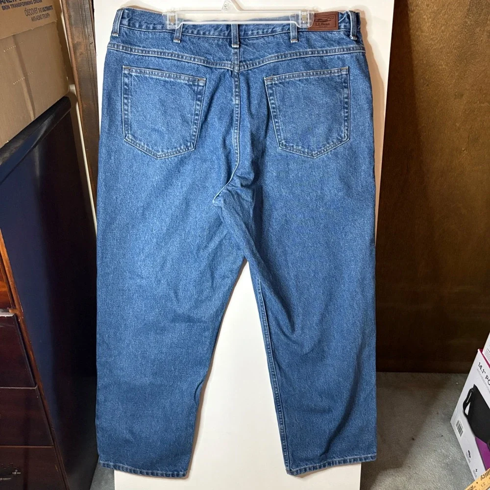 L.L. Bean VTG Comfort Waist Straight Leg Jeans Mens 40x29 Blue Cotton Gorpcore
